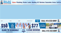 Desktop Screenshot of peterleviplumbers.com